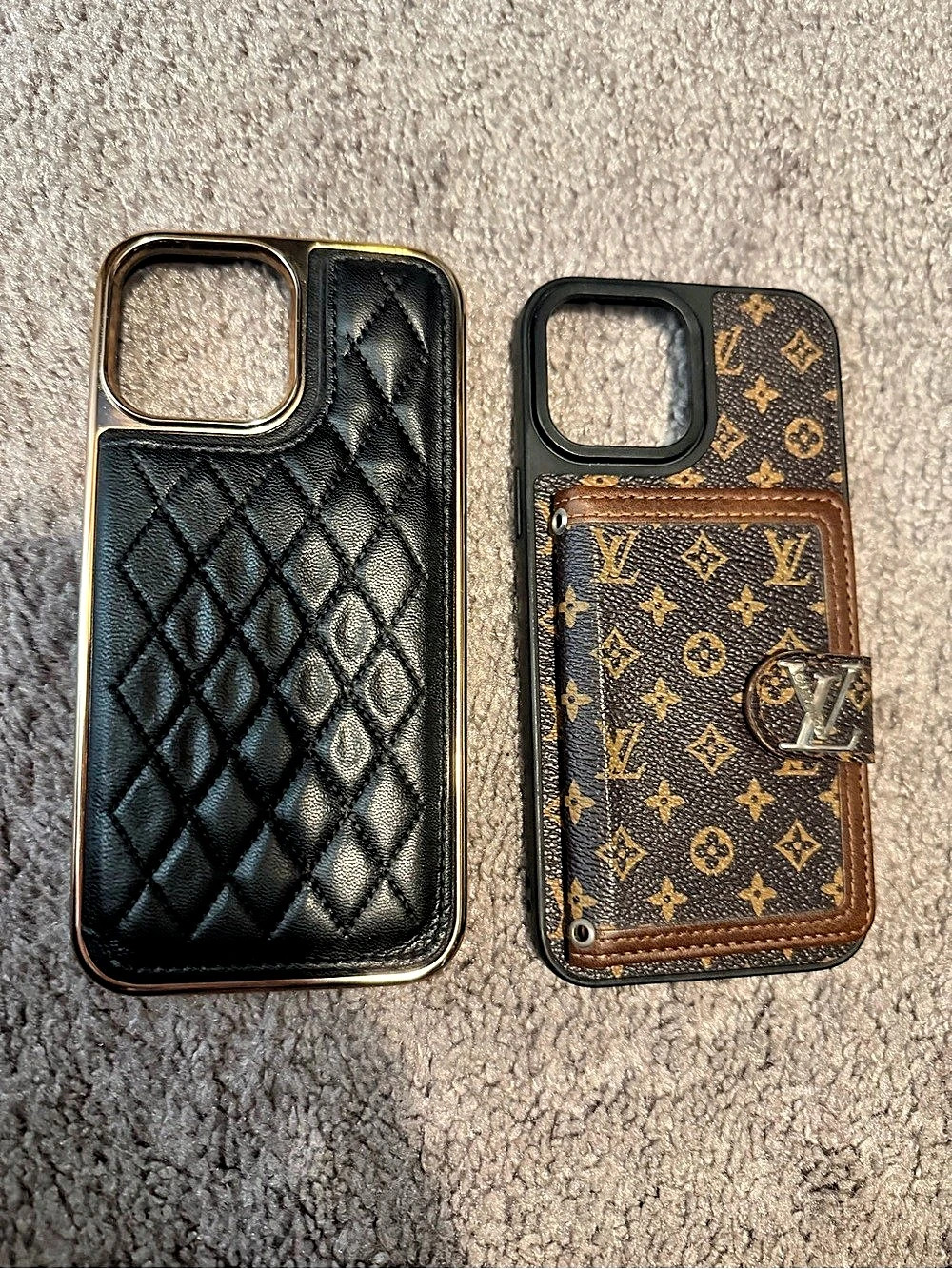 Louis Vuitton Phone Cases Brown & Black (13 Pro Max)